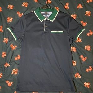 Navy Blue Slim Fit Polo